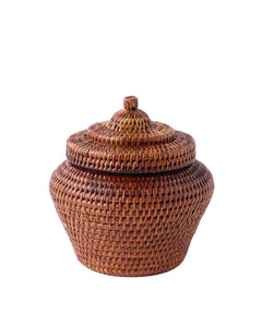 Vimini Woven Candle Holder in Terra
