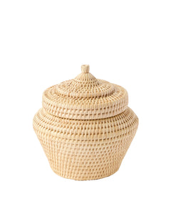 Vimini Woven Candle Holder in Sabbia