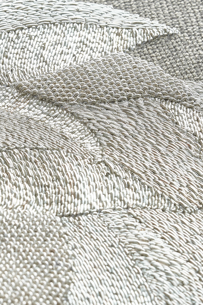 Reuben Challah Cover, Mandrake Grey