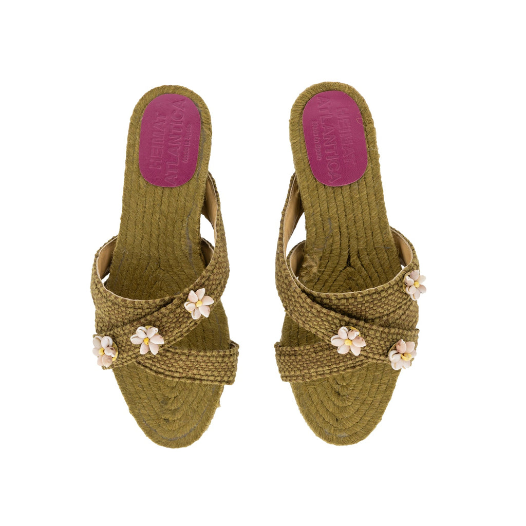 Earth Shella Espadrilles in Green