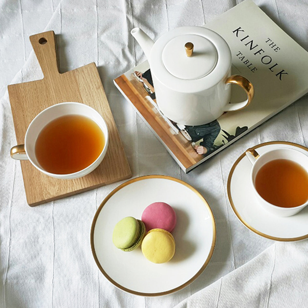 Golden Edge Teapot
