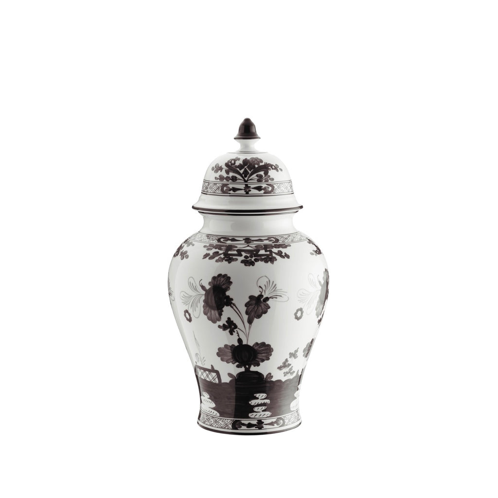 Oriente Italiano Potiche Vase With Cover in Albus