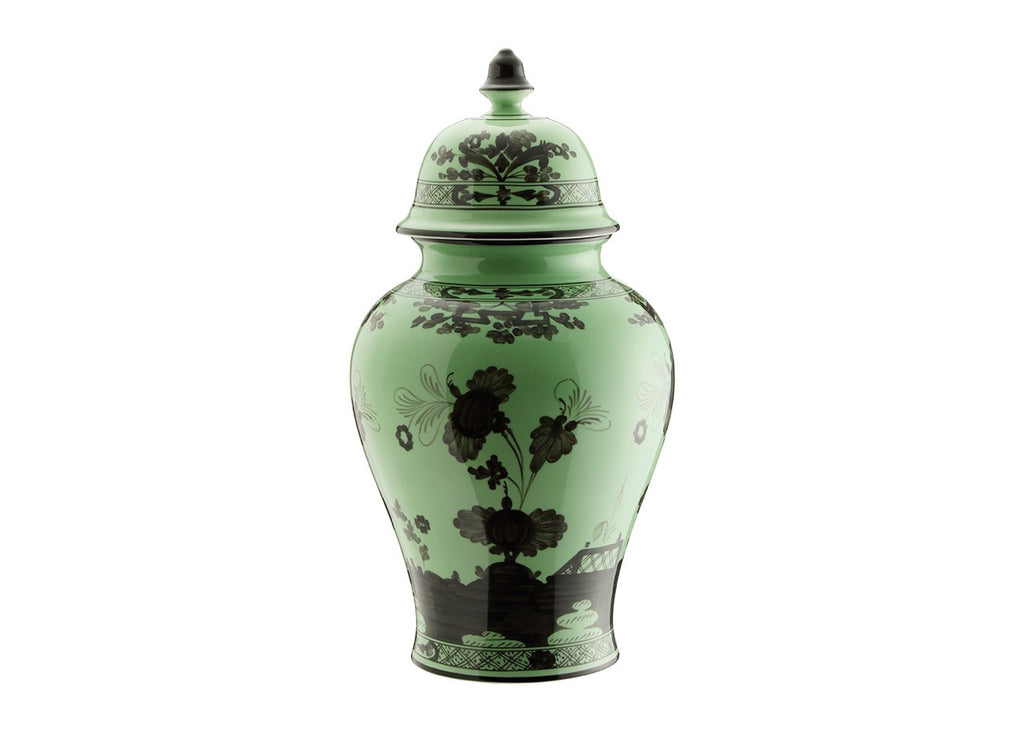 Oriente Italiano Potiche Vase With Cover in Bario