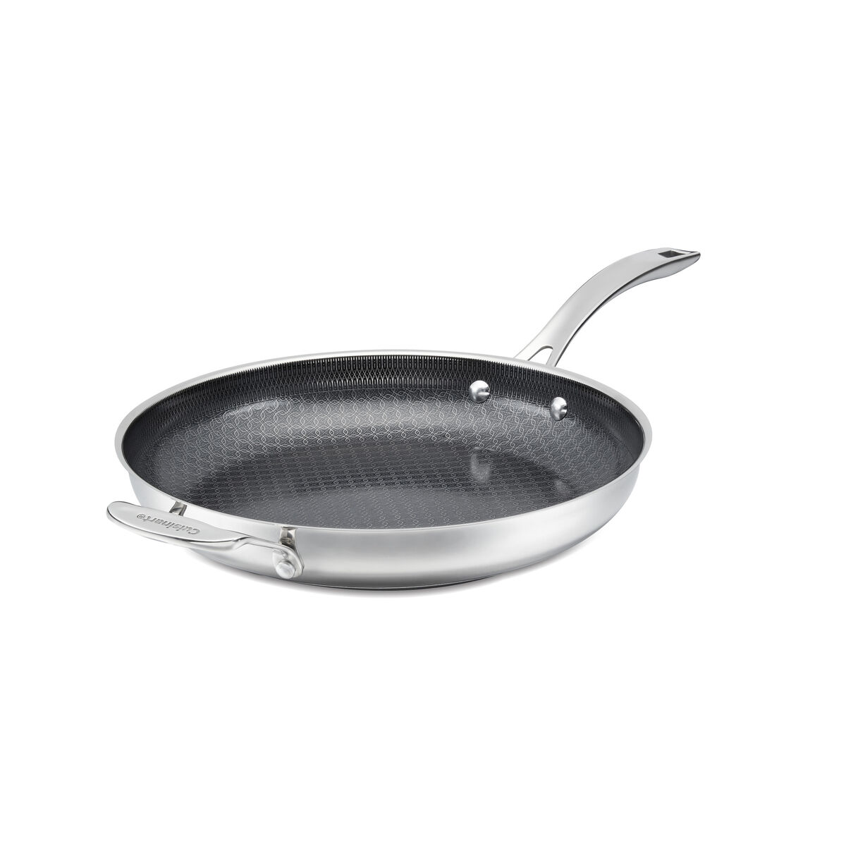 FusionPlus® Stainless Steel 12" Skillet with Helper in Stainless Steel