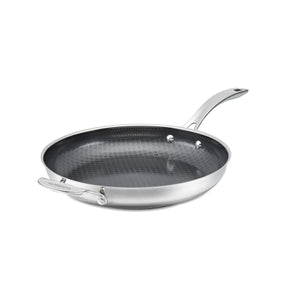 FusionPlus® Stainless Steel 12" Skillet with Helper in Stainless Steel