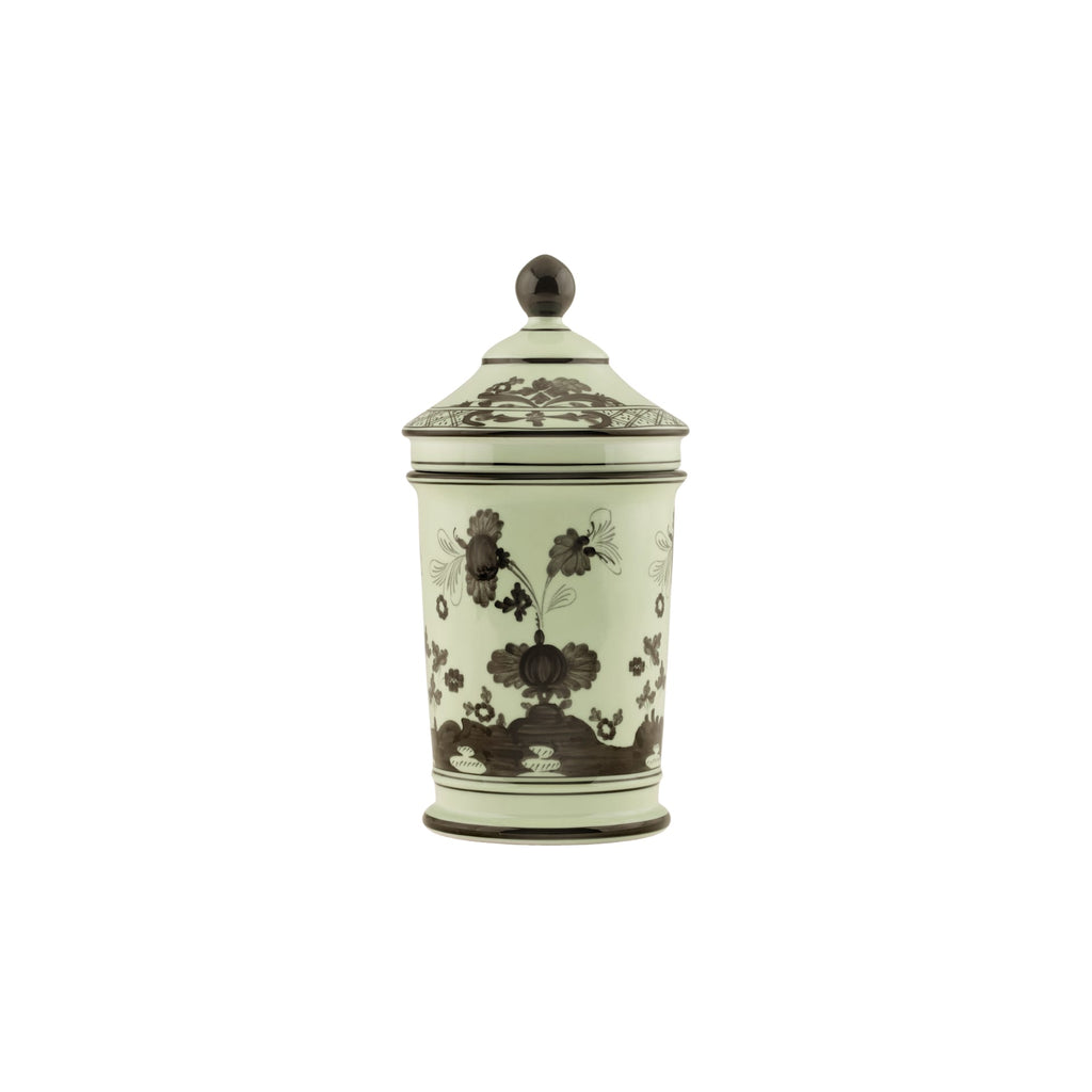 Oriente Italiano Pharmacy Vase With Cover in Bario