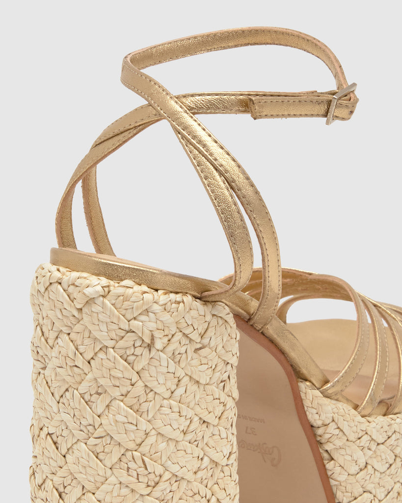 Farah in Gold Leather