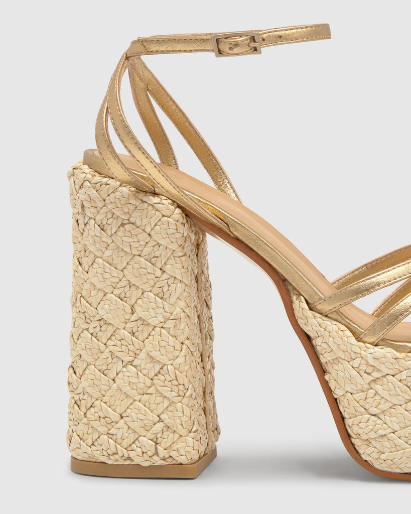 Farah in Gold Leather