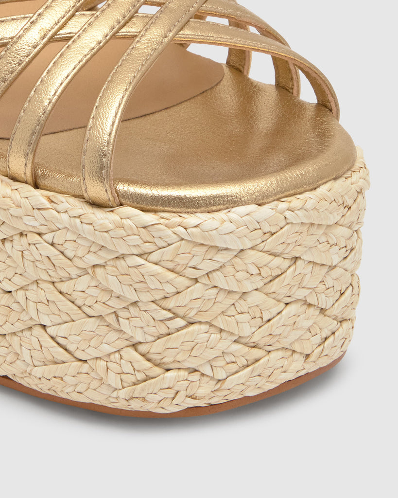 Farah in Gold Leather