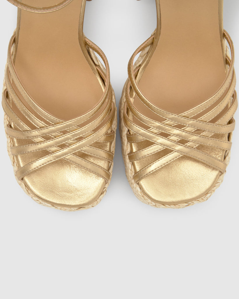 Farah in Gold Leather
