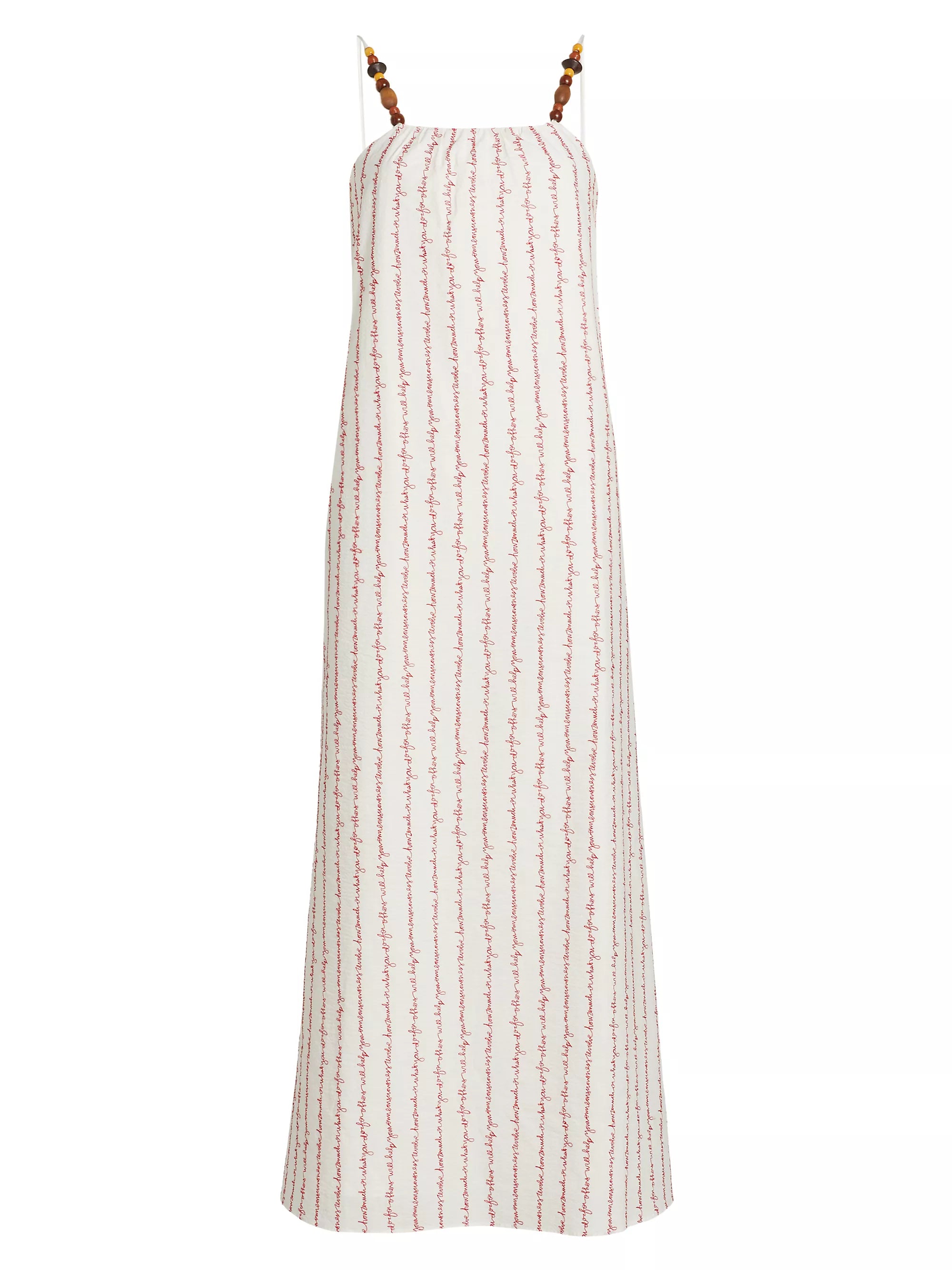 Grikos Stripe Dress in White