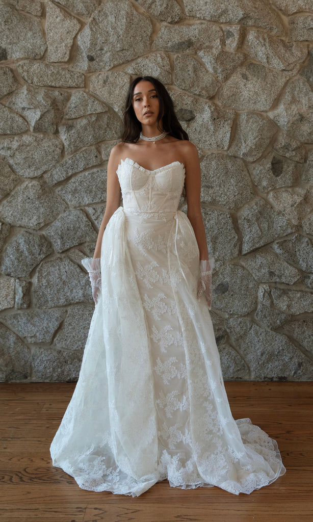 Paula French Lace Corset Gown