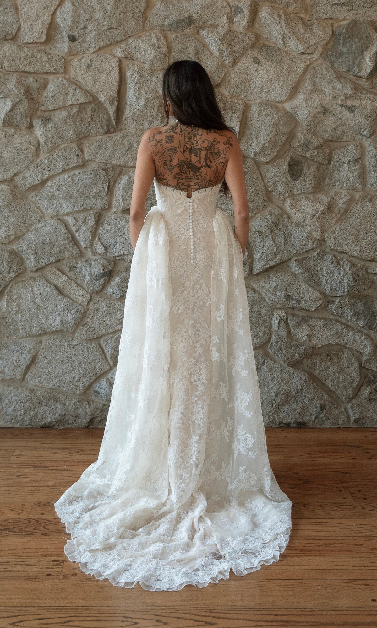 Paula French Lace Corset Gown