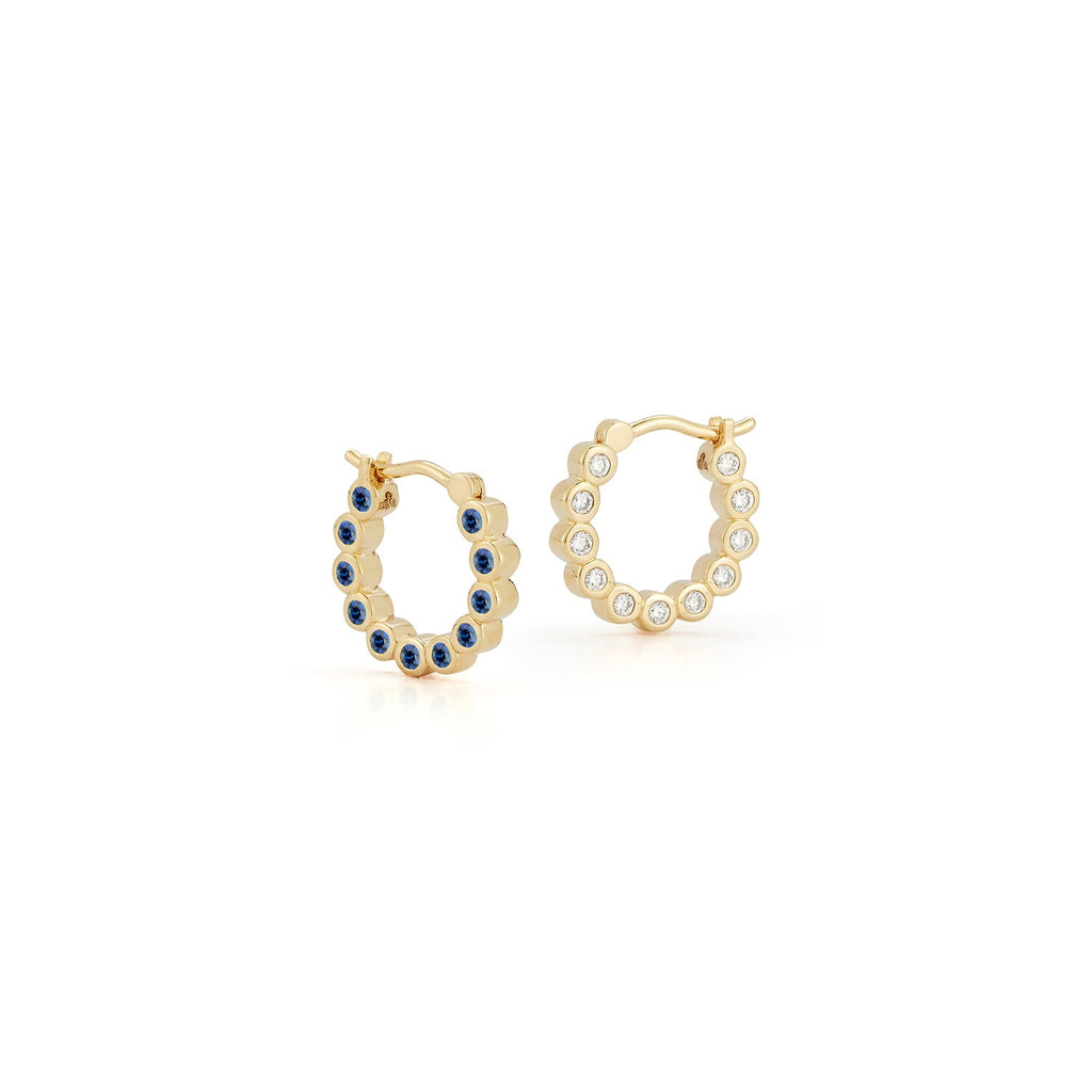 Bubble Double-Sided Hoops in Small