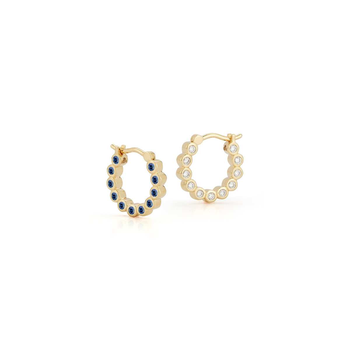 Bubble Double-Sided Hoops in Small