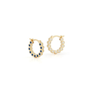 Bubble Double-Sided Hoops in Small