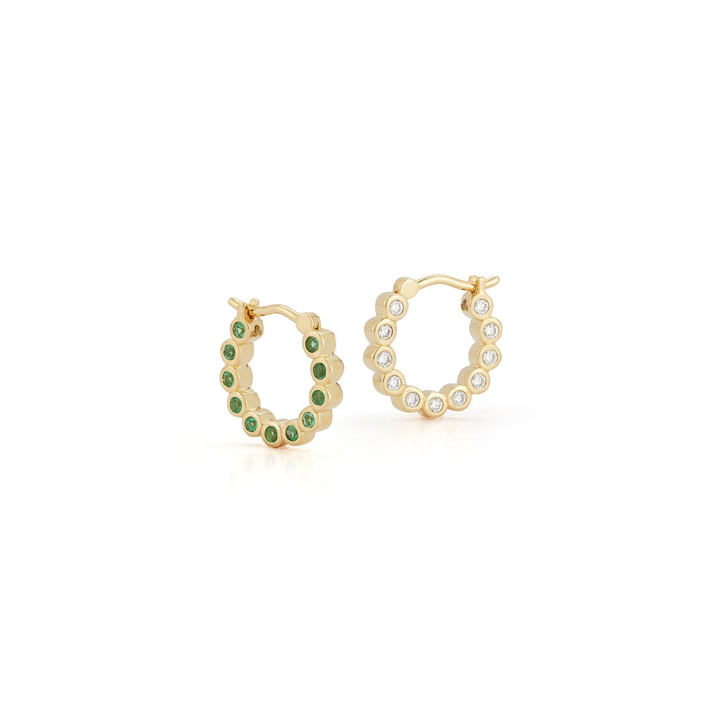 Bubble Double-Sided Hoops in Small