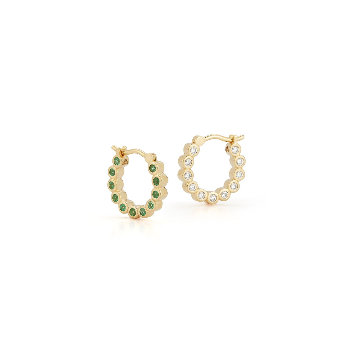 Bubble Double-Sided Hoops in Small