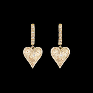 Mini Southwestern Heart Earrings