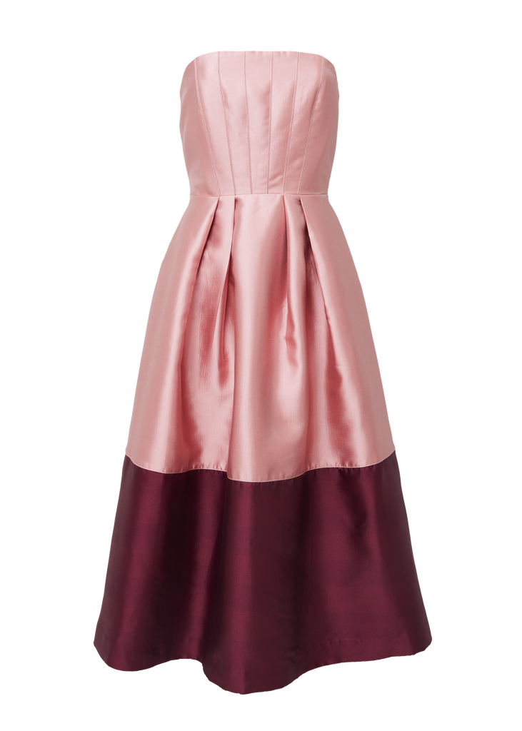 Catherine Dress in Blush Mikado