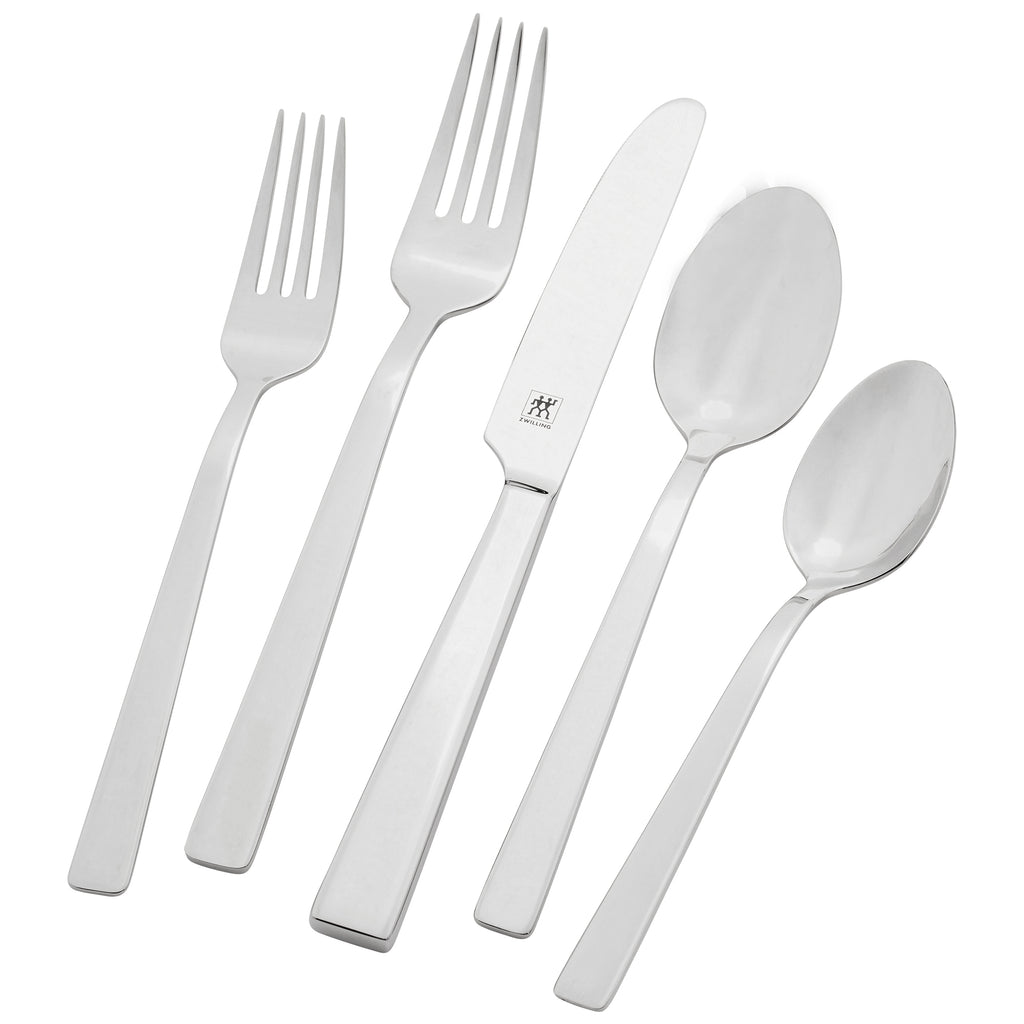 King 45 Piece Dinner Flatware Set, 18/10 Stainless Steel