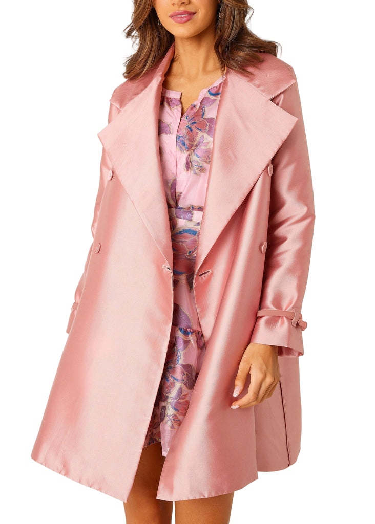 Marisol Coat in Blush Mikado