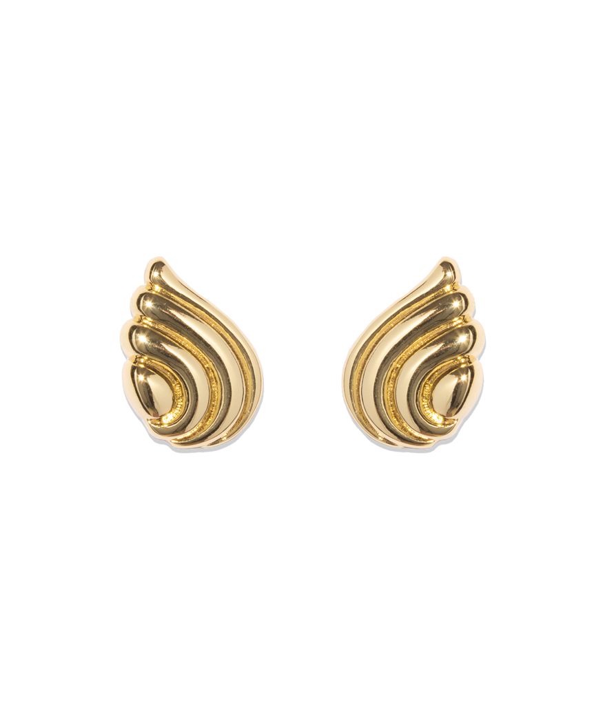 Florina Stud Earrings in Gold