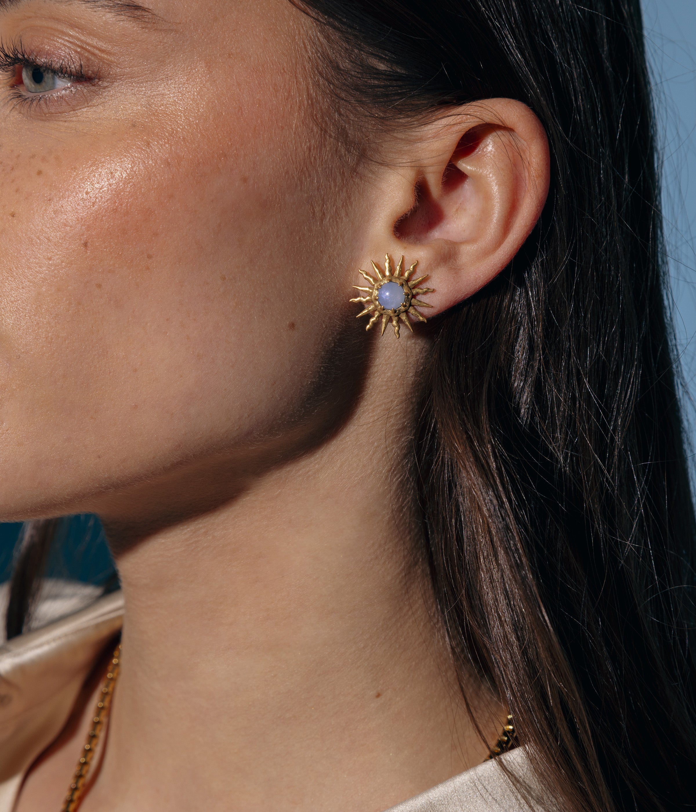 Fira Sun Studs in Gold
