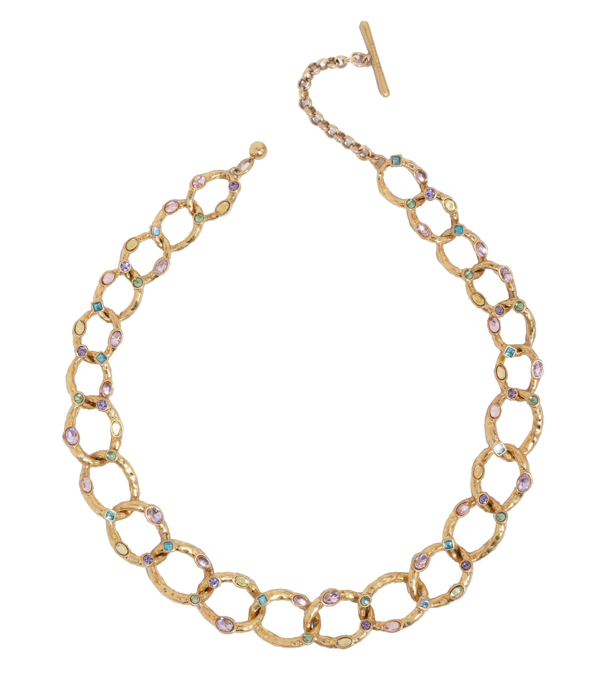 Almeria Link Necklace in Gold