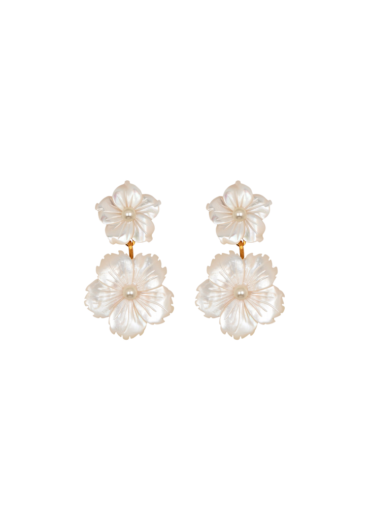 Tibby Earrings in Mother of Pearl