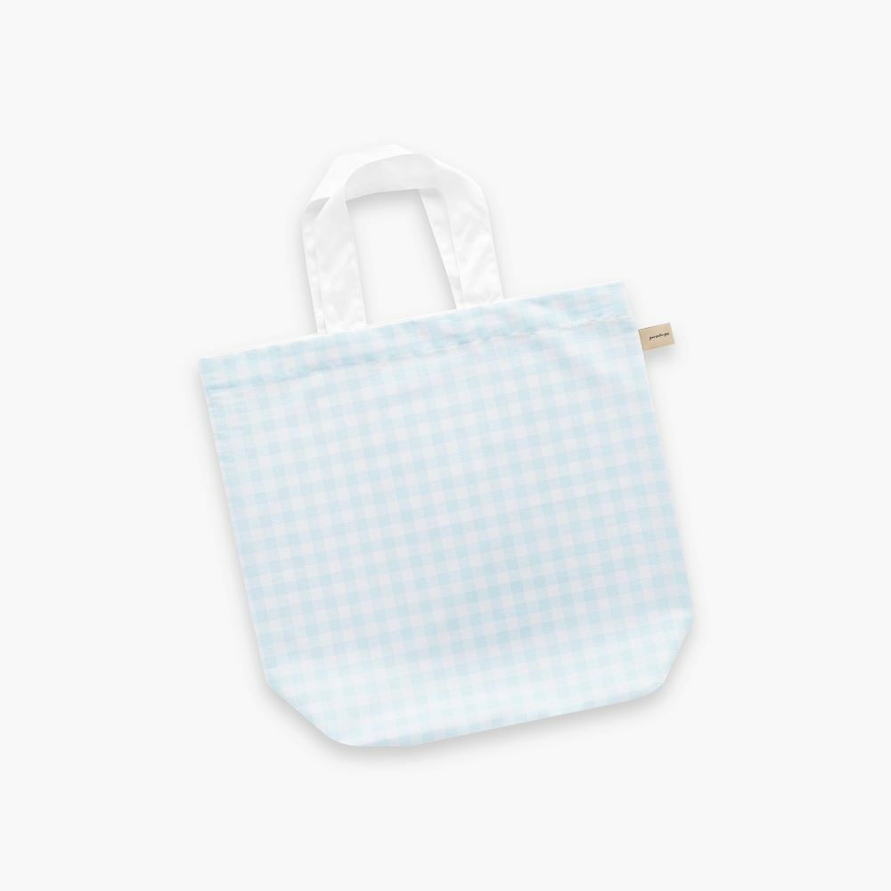 Picnic Gingham Play Mat Tote Bag  in Blue