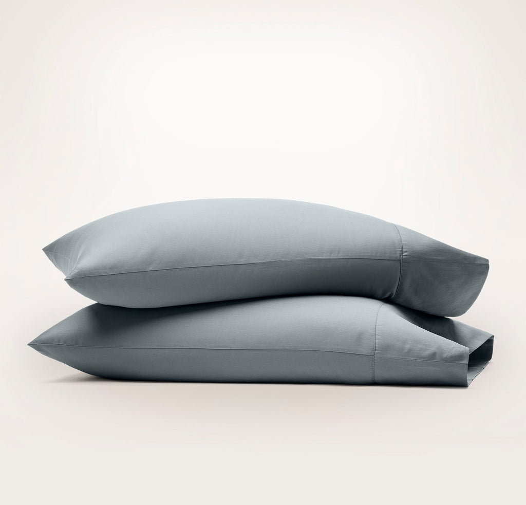 Signature Hemmed Pillowcase Set in Bluestone
