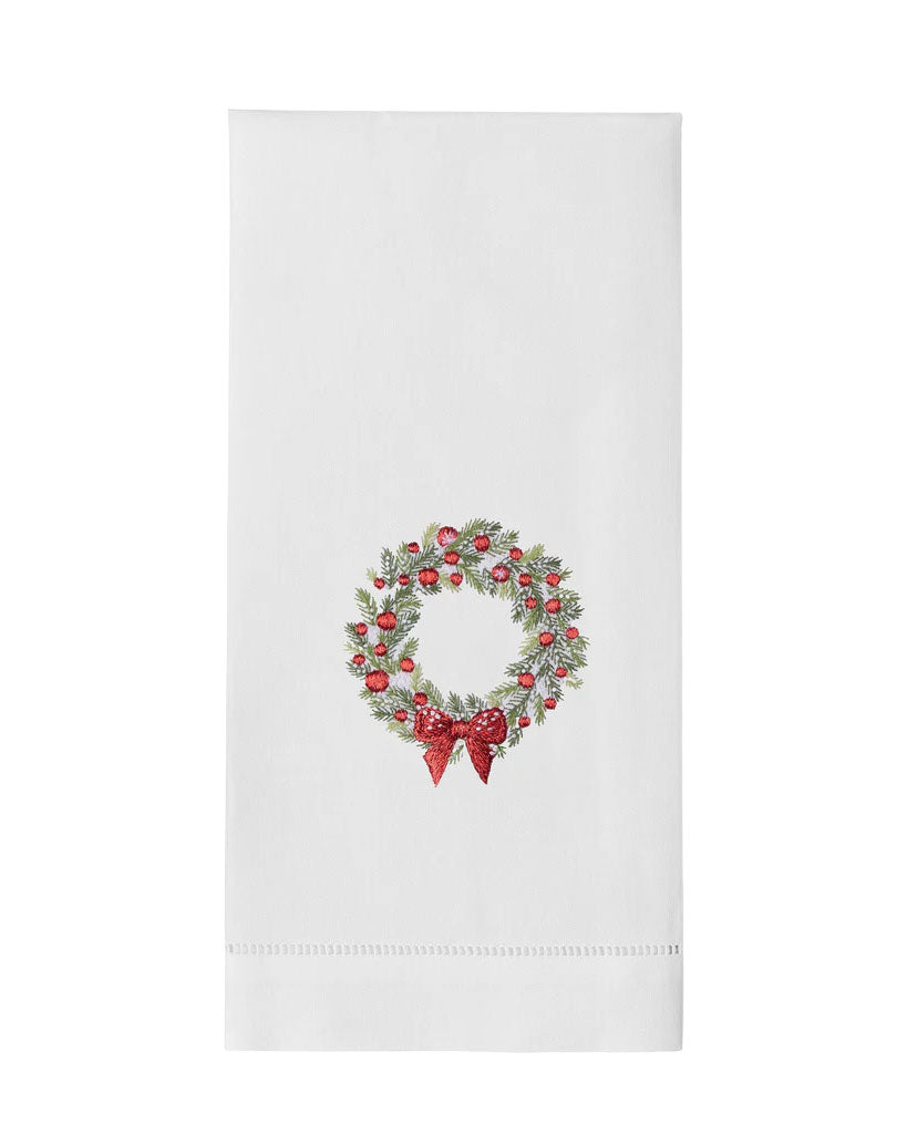 Wreath Snow Hand Towel