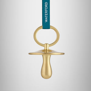 Christmas Pacifier Golden Ornament