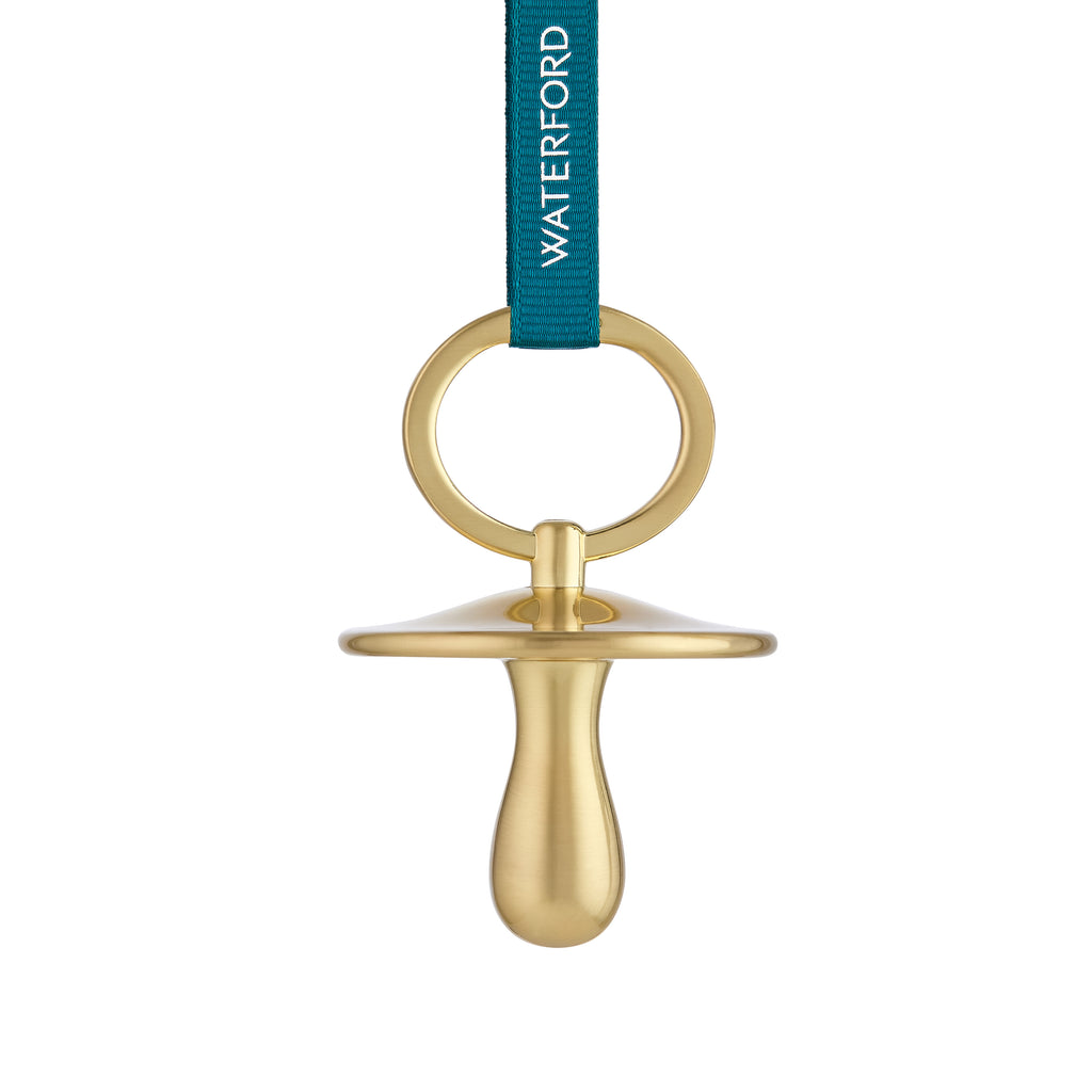 Christmas Pacifier Golden Ornament