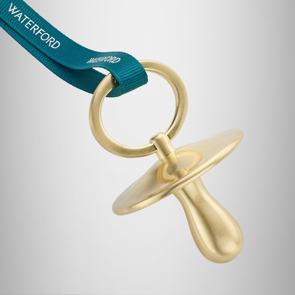 Christmas Pacifier Golden Ornament