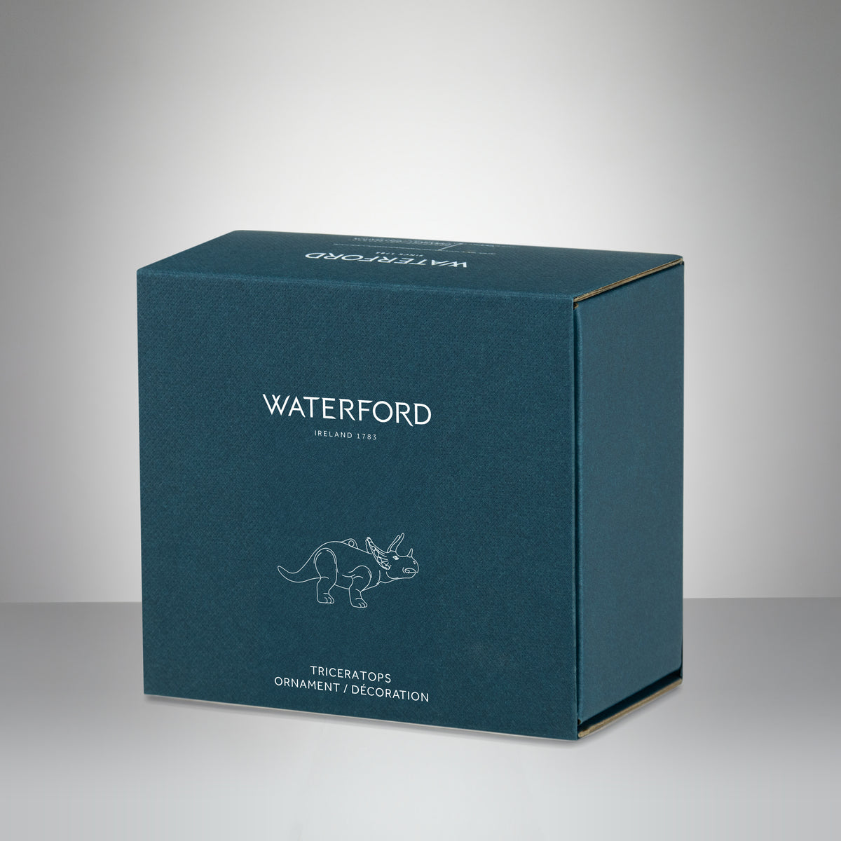 Christmas Triceratops Golden Ornament