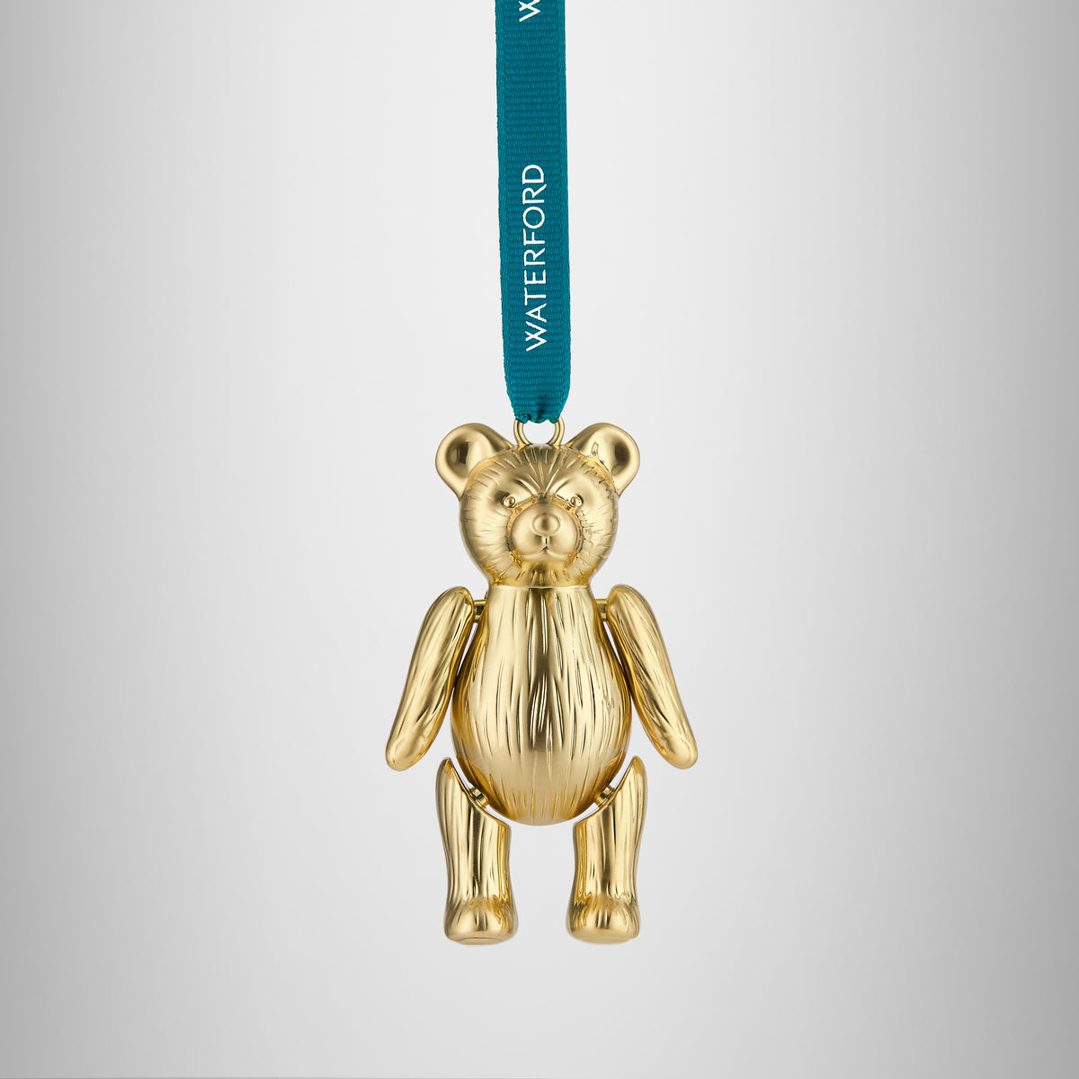Christmas Teddy Golden Ornament