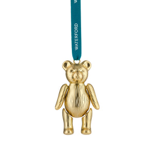 Christmas Teddy Golden Ornament