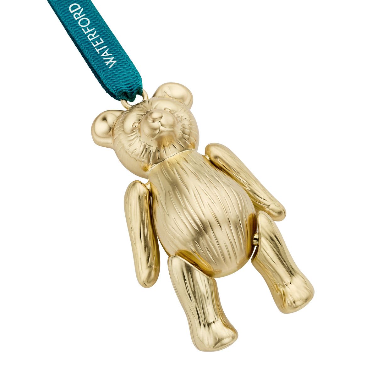 Christmas Teddy Golden Ornament