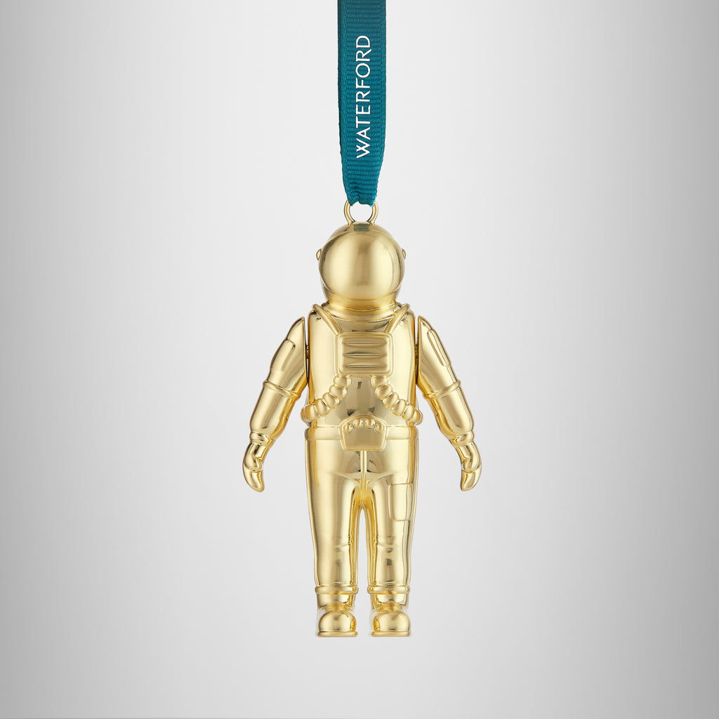 Christmas Spaceman Golden Ornament