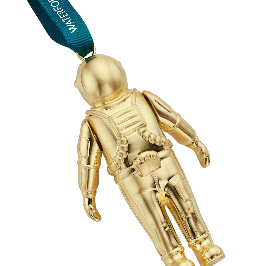 Christmas Spaceman Golden Ornament