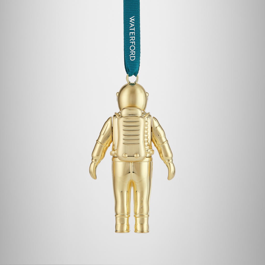 Christmas Spaceman Golden Ornament