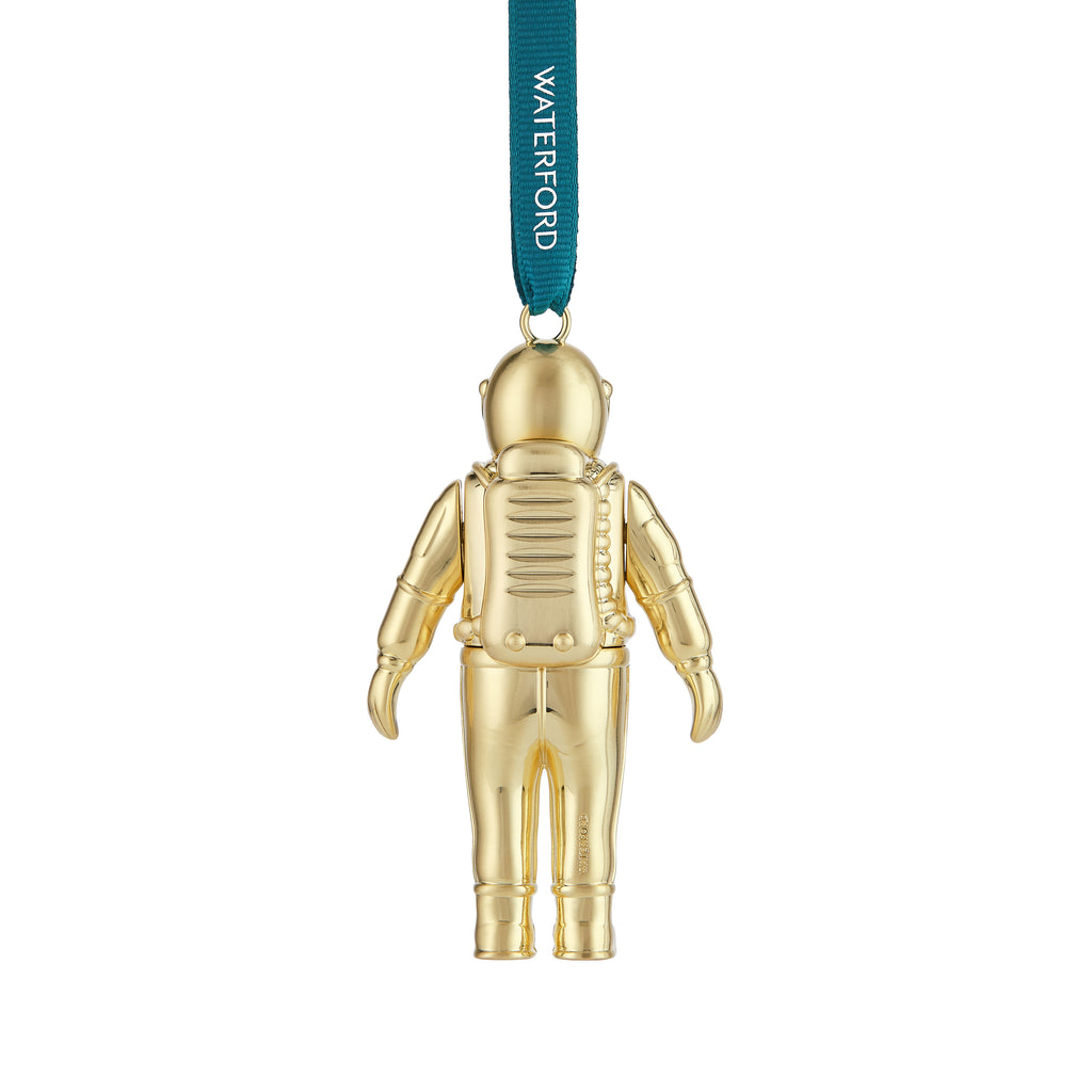 Christmas Spaceman Golden Ornament