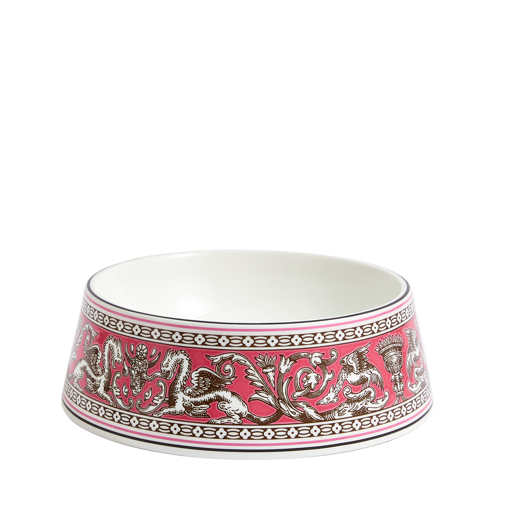 Florentine Fuchsia Pet Bowl 8.2"