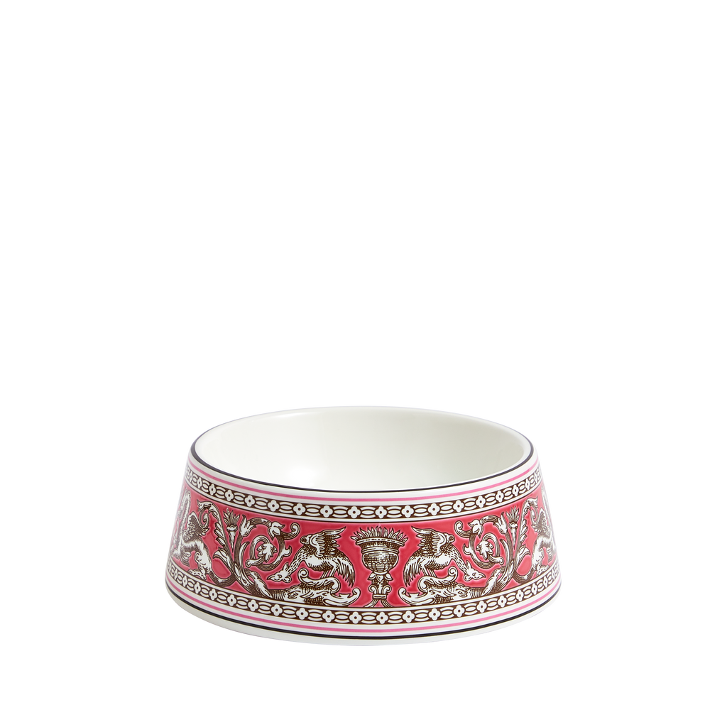 Florentine Fuchsia Pet Bowl 6.6"
