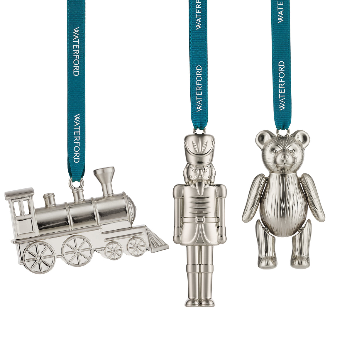 Steam train / Teddy/ Nutcracker Ornament, Set of 3