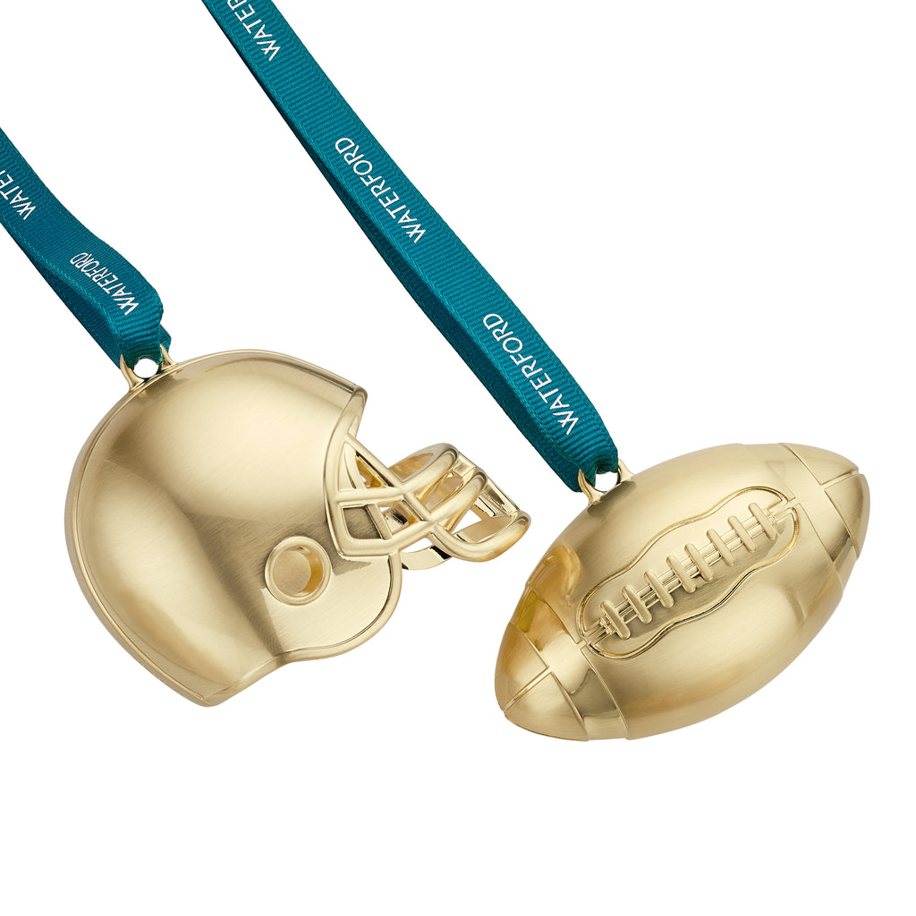 Football/Football Helmet Ornament, Set of 2