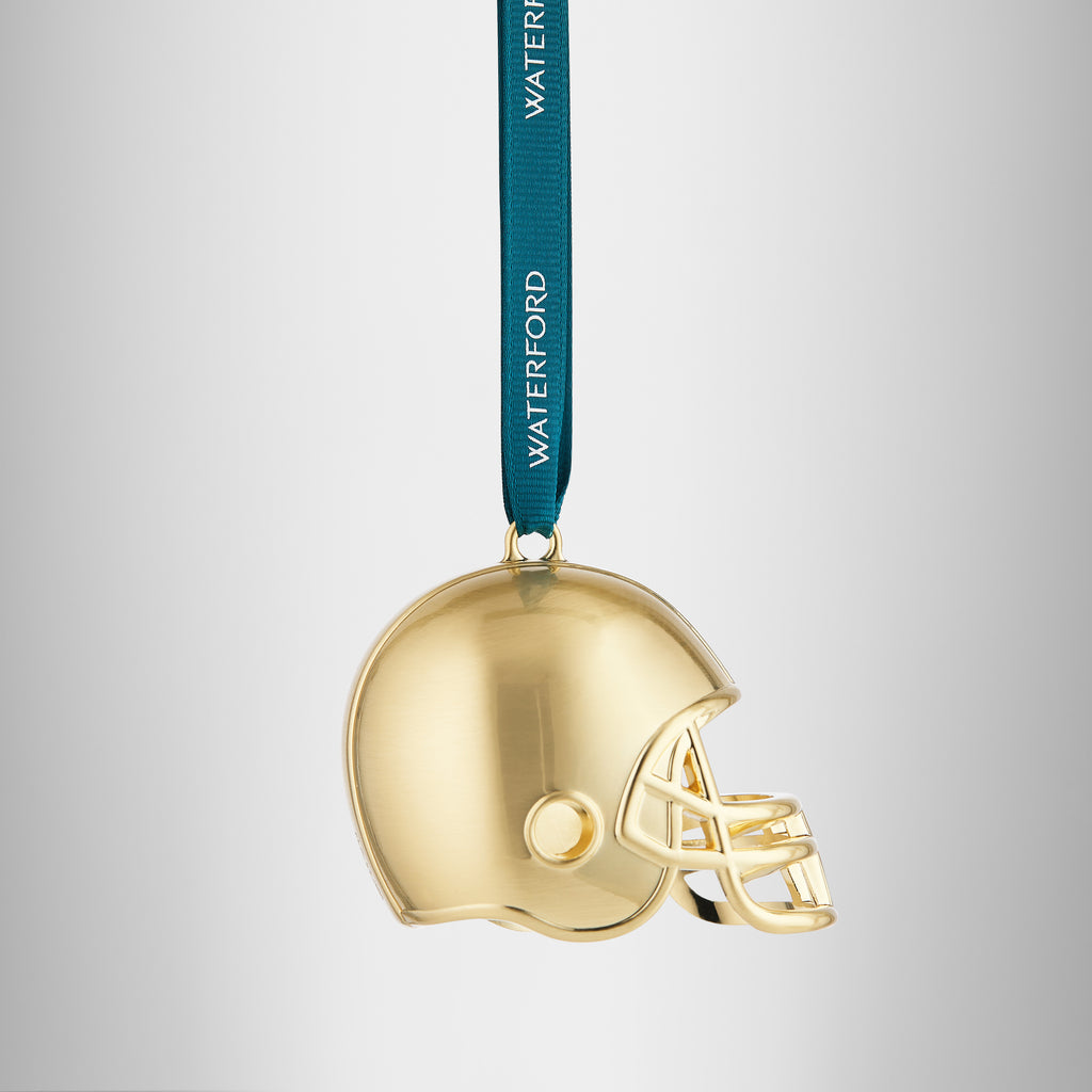 Football Helmet Golden Ornament