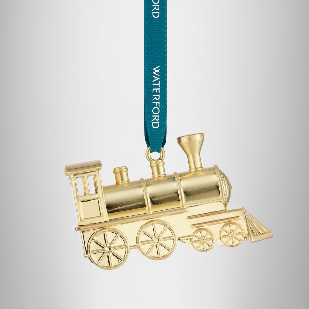 Steam Train Golden Ornament